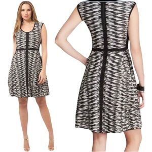 𝅺NIC+ZOE Sweater Dress Pebble Pieced Twirl Knit Women Sz L | NEW/Never worn
